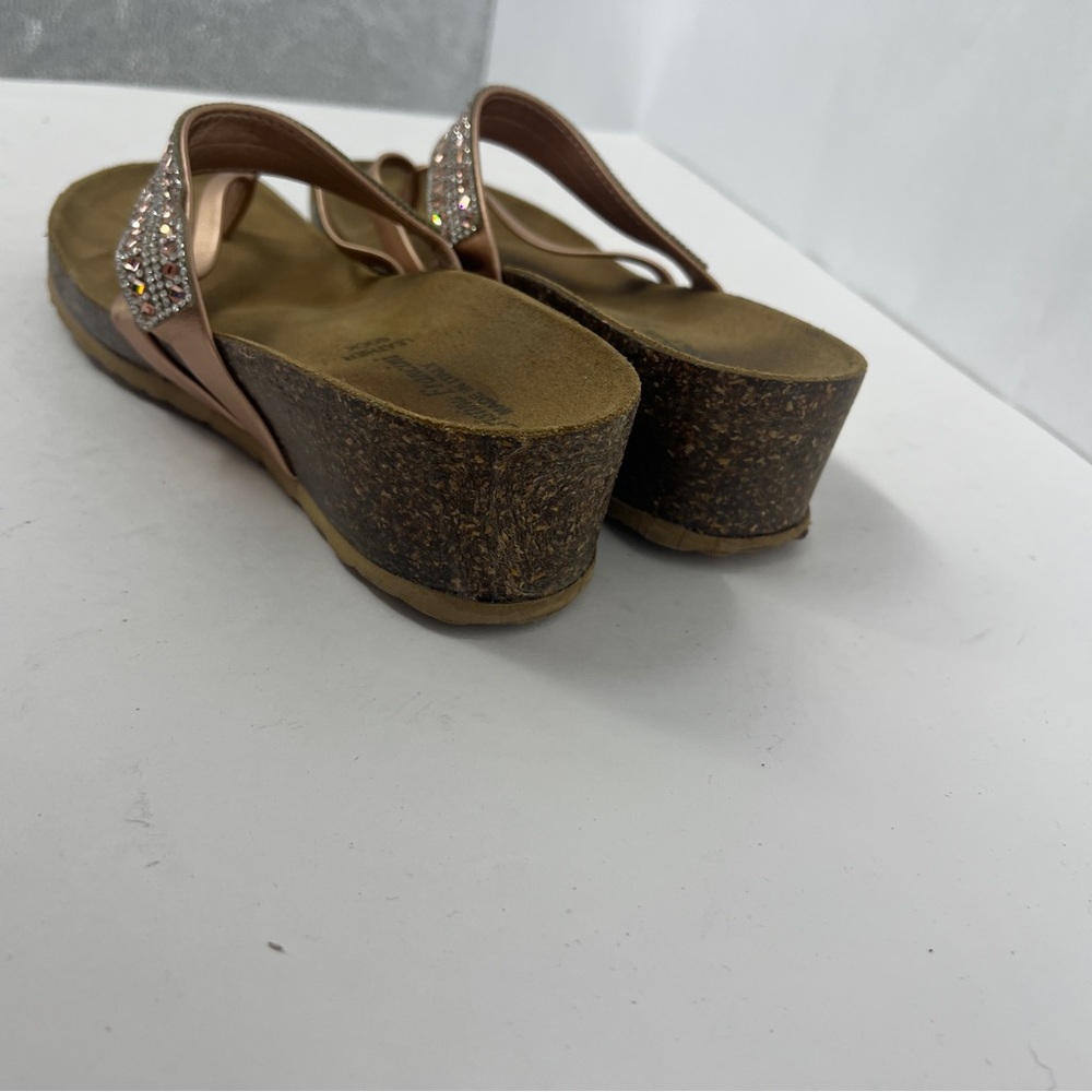 Stylish Bronze Rhinestone Sandals - Picture 6 of 14